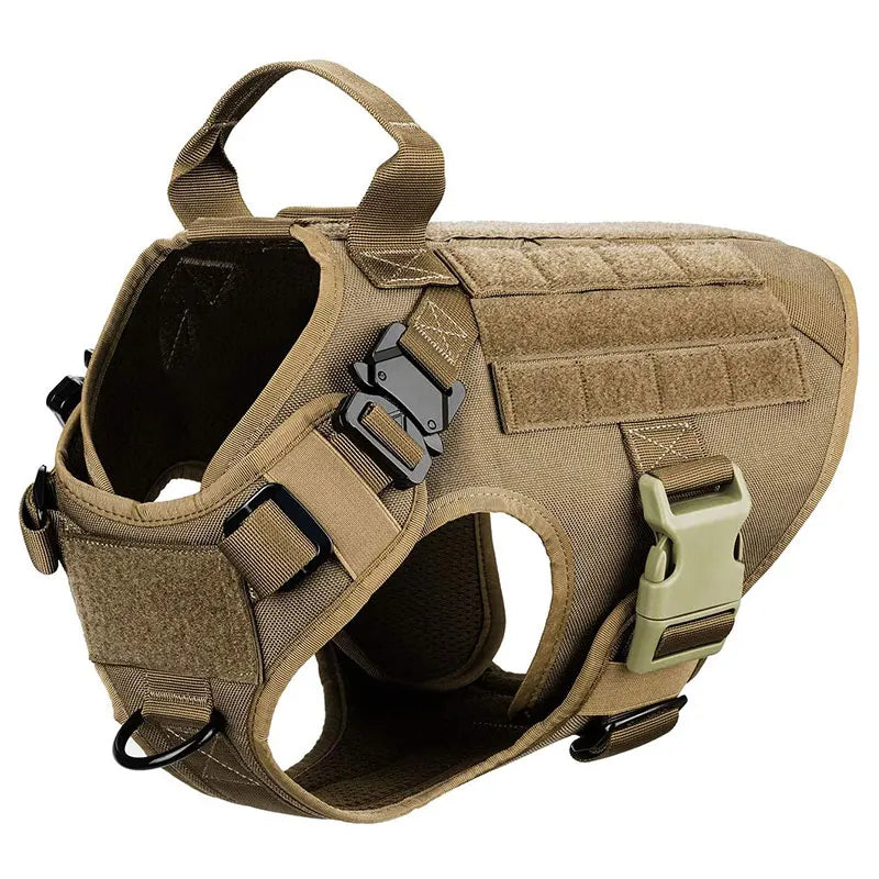 AlphaGuard Tactical Dog Harness - Durable Gear for Large Breeds