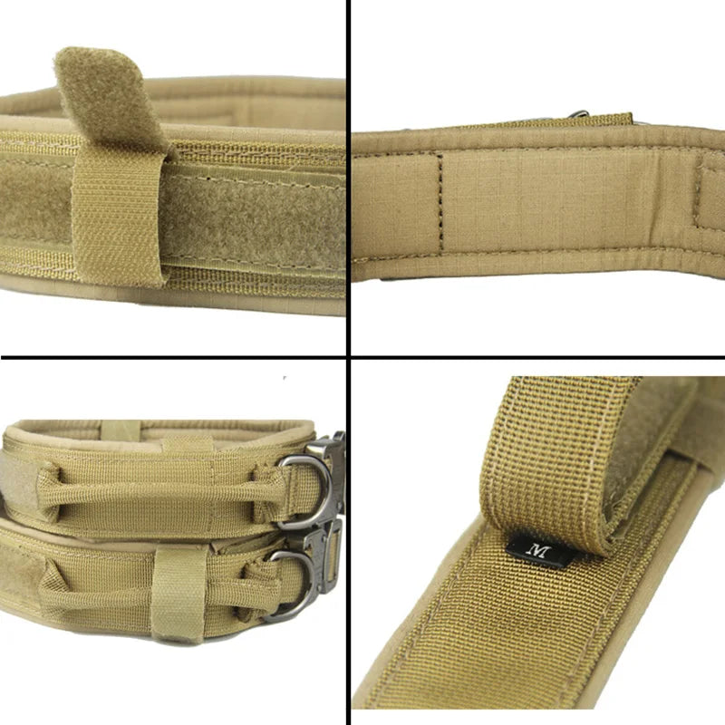 EliteGuard Tactical Dog Collar with Handle for Active Medium and Large Dogs