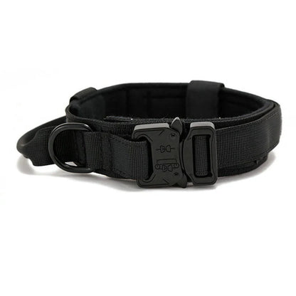 EliteGuard Tactical Dog Collar with Handle for Active Medium and Large Dogs