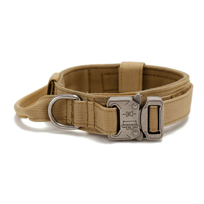 EliteGuard Tactical Dog Collar with Handle for Active Medium and Large Dogs