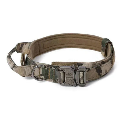 EliteGuard Tactical Dog Collar with Handle for Active Medium and Large Dogs