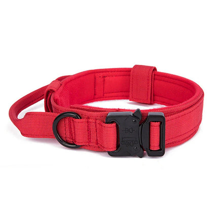 EliteGuard Tactical Dog Collar with Handle for Active Medium and Large Dogs