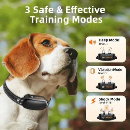 TrainPro – Rechargeable Waterproof Dog AntiBark Training Collar